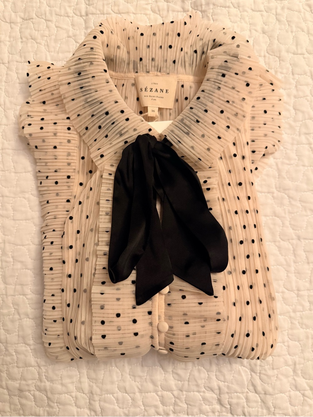 🌱NWT - Sezane JOLA Blouse in size 4 - Picture 9 of 16